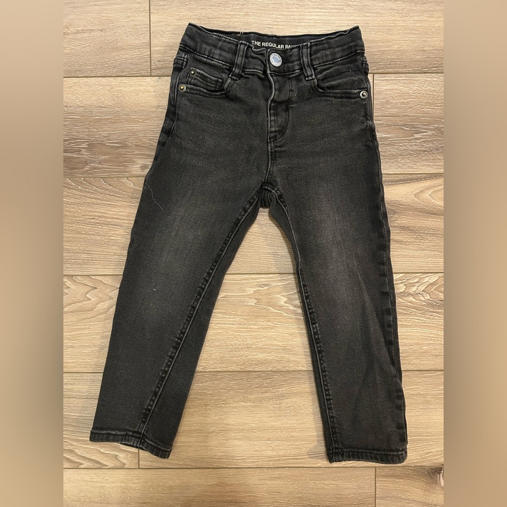 Toddler Zara The Regular Pant black jeans
